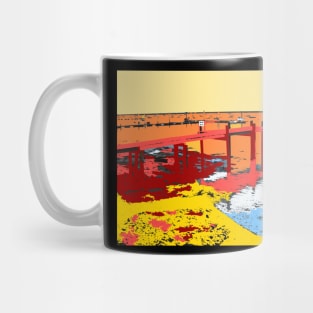 Colourful Jetty on the River Mug